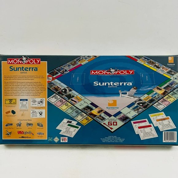 Vintage‎ Monopoly Sunterra Edition Board Game Hasbro USAopoly New Sealed - Picture 4 of 7